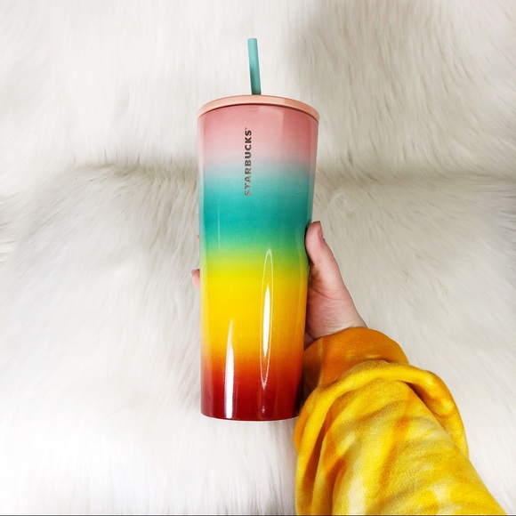 NEW Starbucks Rainbow Venti Tumbler Summer Cup